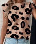 Cap sleeve Leopard Print Tank