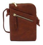 Cognac Mini Crossbody Purse