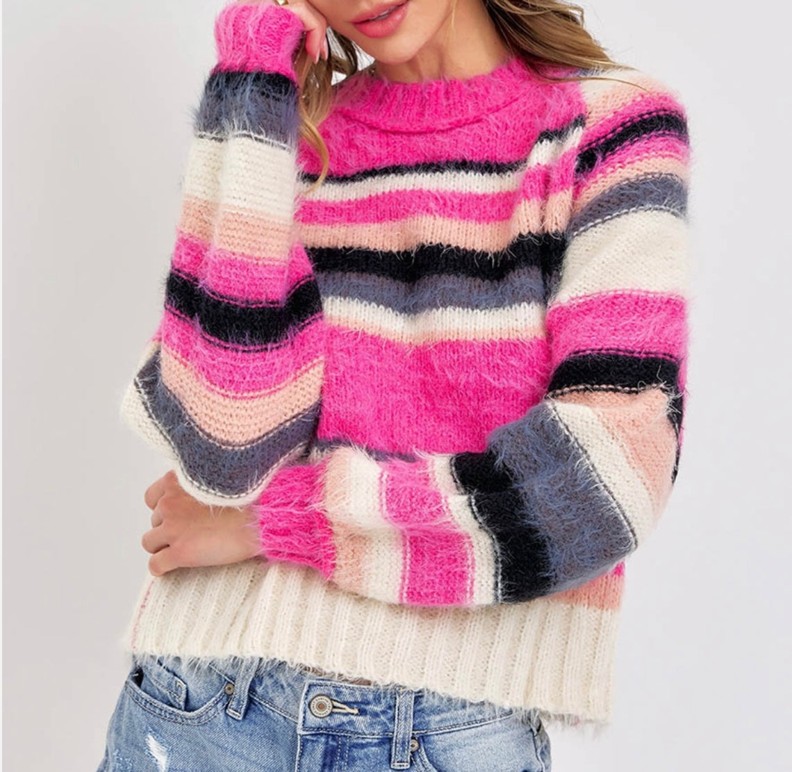 Colorful Striped Sweater