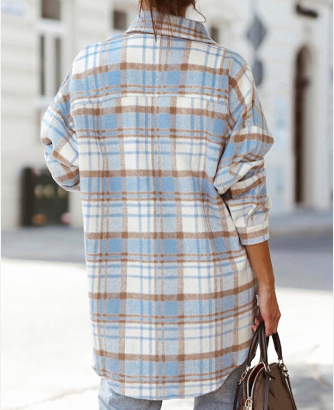 Plaid Pocketed Shacket - Regular & Plus