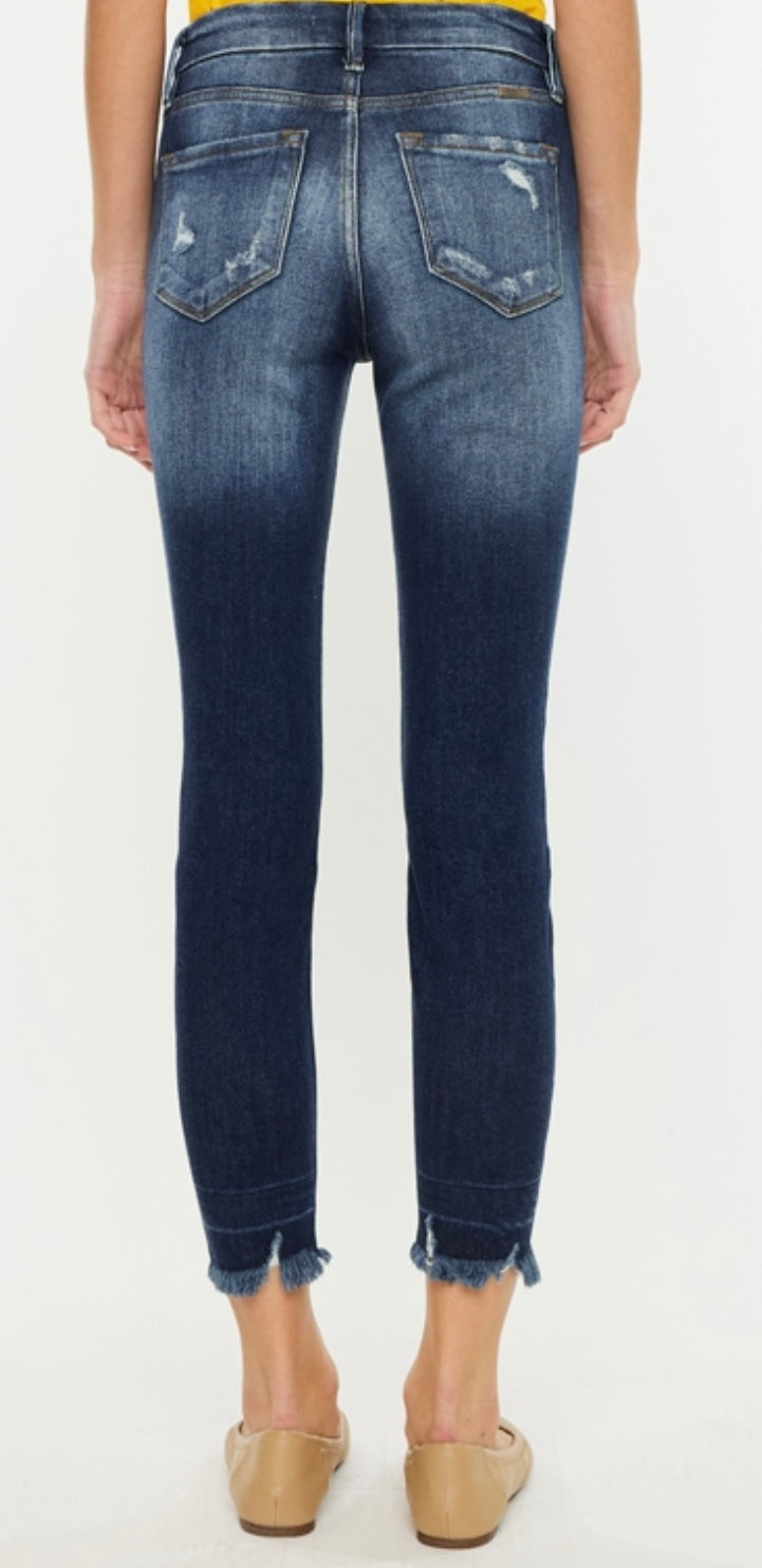 KanCan High Rise Ankle Skinny Jeans with Hem