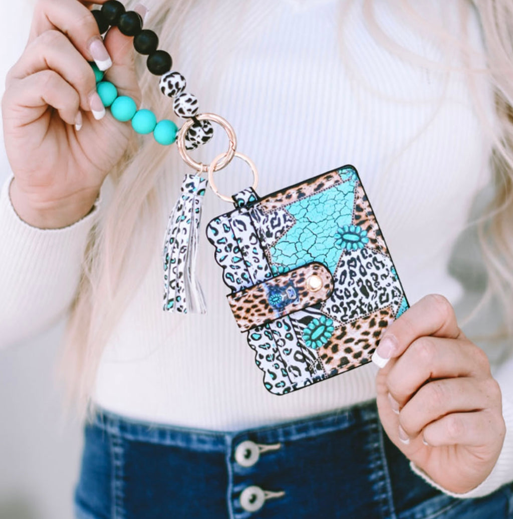 Western Card Bag Bracelet Key Ring
