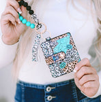 Western Card Bag Bracelet Key Ring