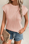 Pink Textured Blouse - Regular & Plus