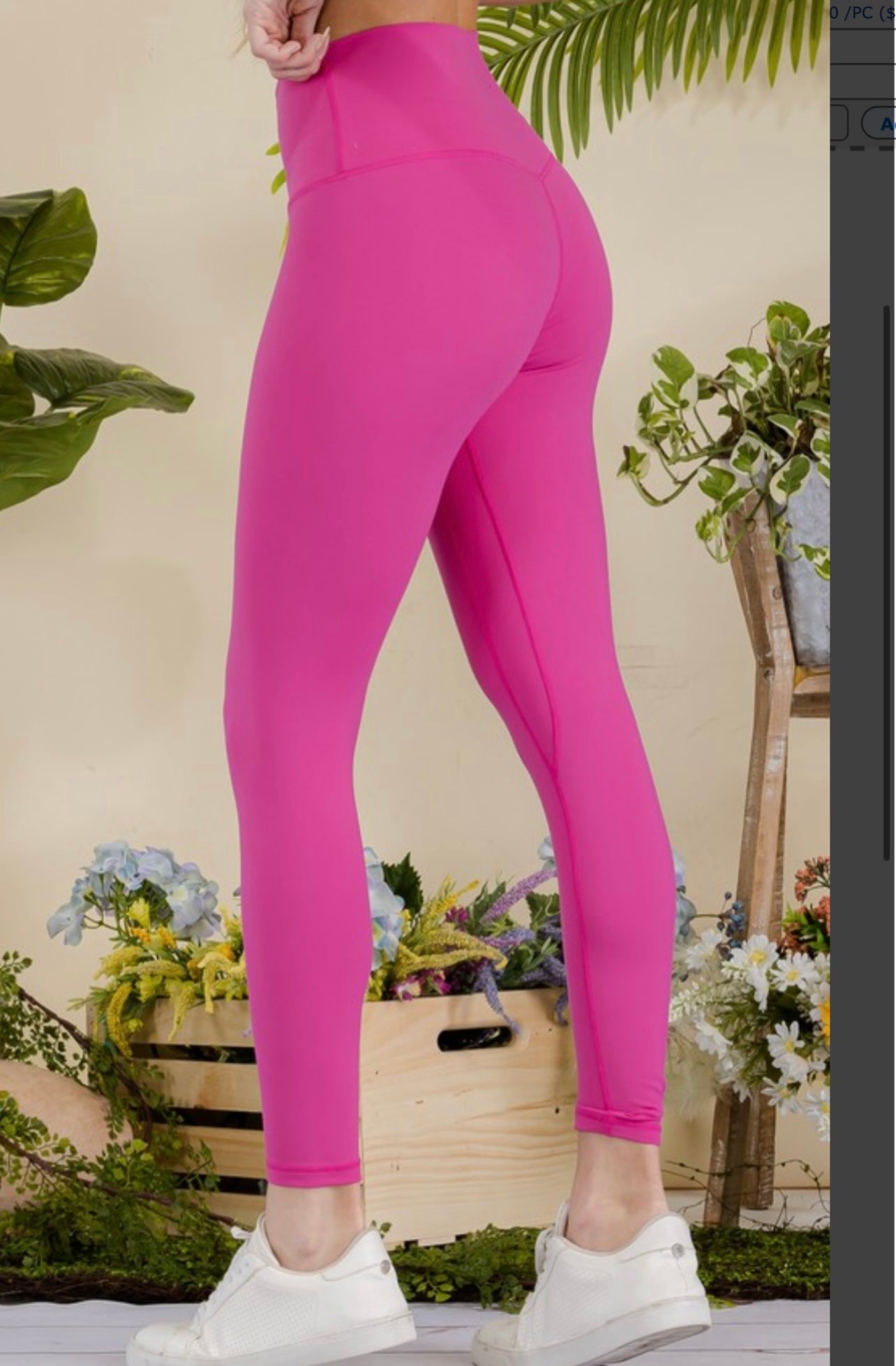 Hot Pink Leggings Regular & Plus