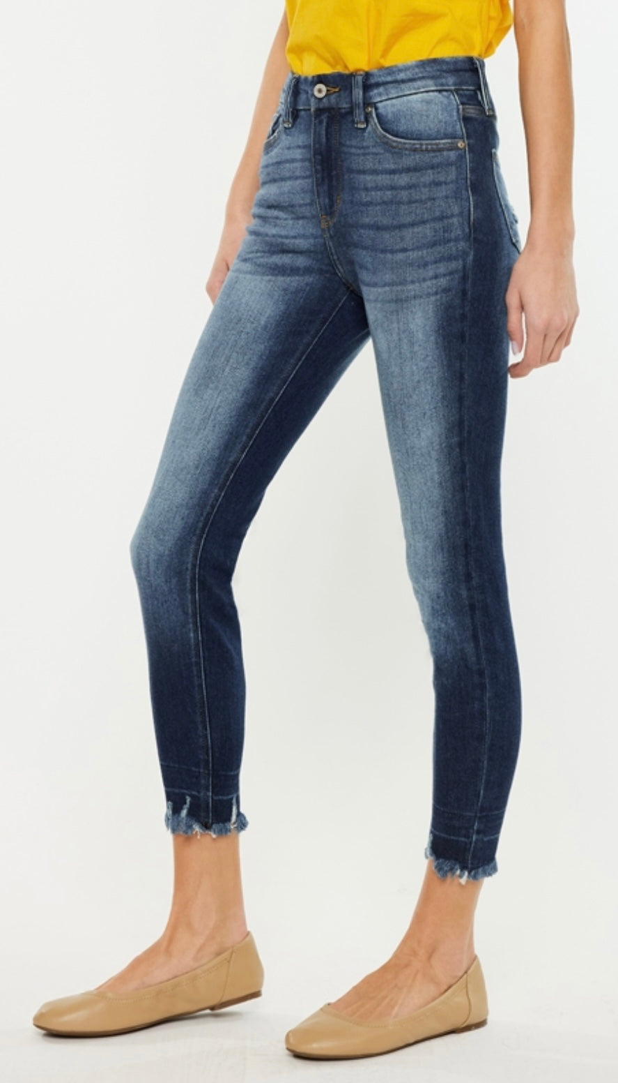KanCan High Rise Ankle Skinny Jeans with Hem