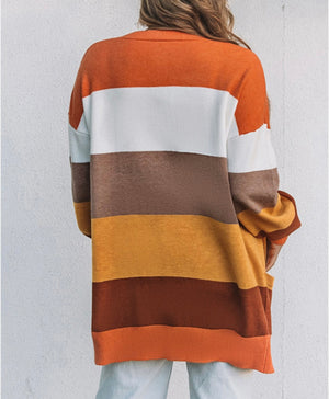 Striped Fall Cardigan Regular & Plus