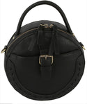 Black Round Crossbody purse