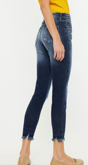 KanCan High Rise Ankle Skinny Jeans with Hem
