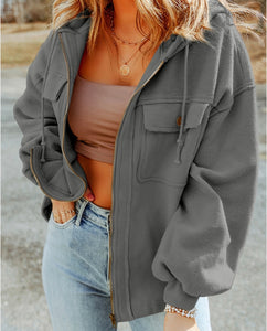 Gray Light Weight Soft Zip Up Regular & Plus