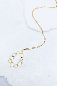 Long Gold Pendant Necklace