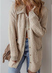 Taupe Soft Loose Cardigan