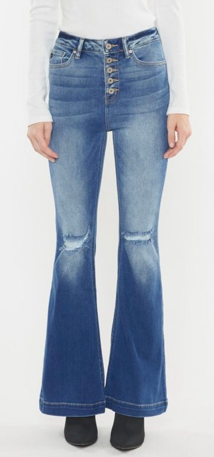 High Rise KanCan Flare Jeans - Petite