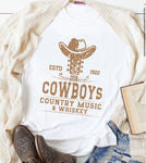 Cowboys Music Whiskey Tee Regular & Plus