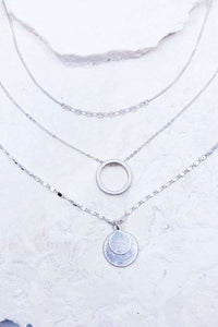 Silver 3-1 necklace