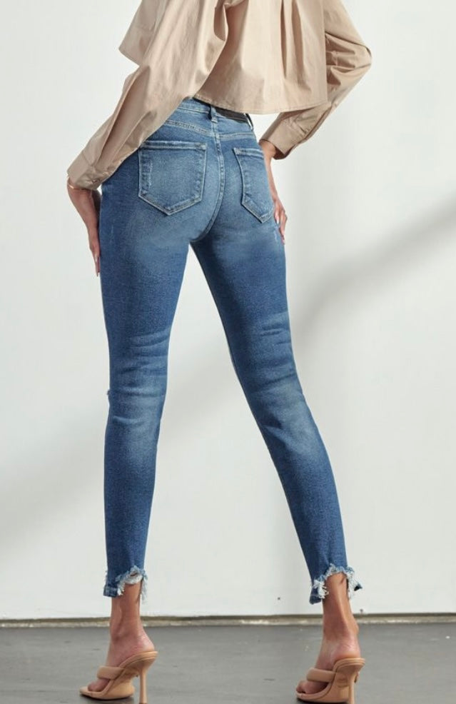 High Rise KanCan Distress Jeans - Regular & Plus